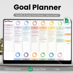 👰 💍 romanticize your routine: Ultimate Monthly & Yearly Goal Planner Design