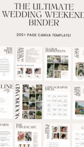 📍 🌈 romanticize your routine: Wedding Weekend Planner: 200+ Page Canva Template