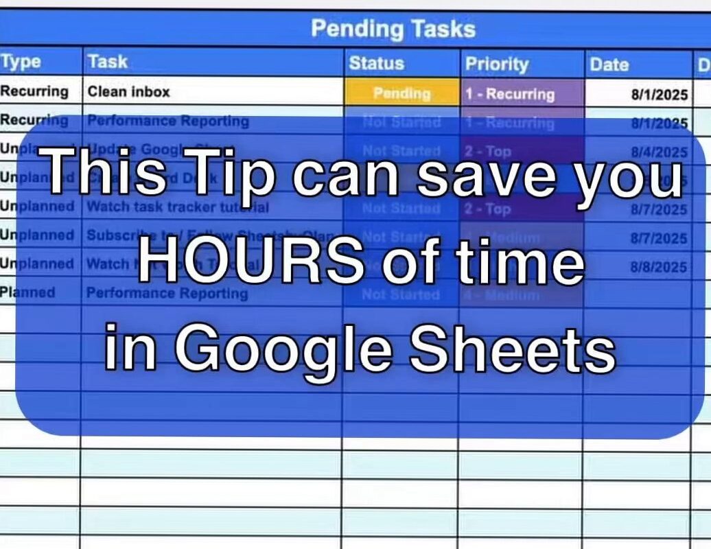 Save Hours in Google Sheets with This Time-Saving Tip — 👰 🌸 only tool for life admin