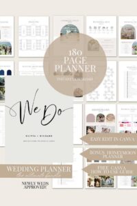 📊 📁 seamless organization hack: Canva Wedding Day Binder: Itinerary Planner Template