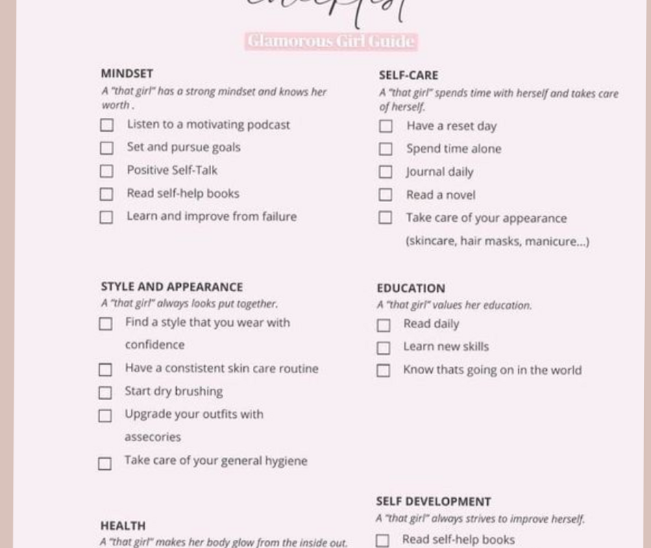 🎨 💎 seamless organization hack: That Girl Checklist | Digital Design & Creative Planners