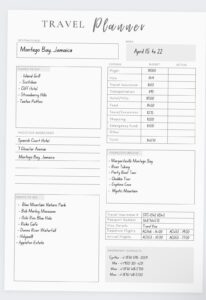 🎨 🌈 seamless organization hack: Travel Planner Journal & Printable Itinerary Insert | Happy Planner Design