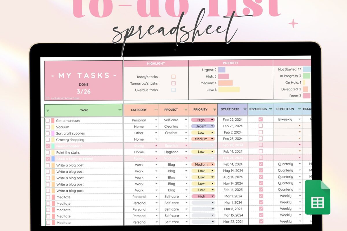 📁 📊 seamless organization hack: Ultimate Task Tracker: Google Sheets Planner & Productivity Tool