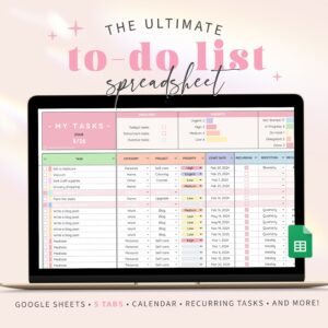 📁 📊 seamless organization hack: Ultimate Task Tracker: Google Sheets Planner & Productivity Tool