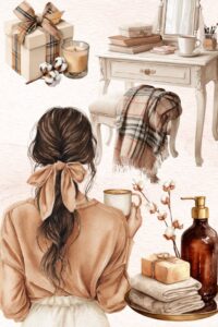 📊 📁 secret to staying productive: Watercolor Coffee Spring Stickers for Scrapbooking & Planners