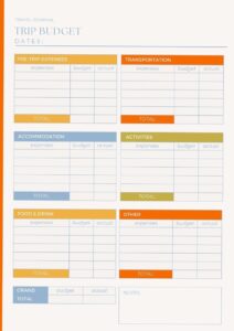 📌 📅 secret to staying productive: Ultimate Trip Budget Planner Template for Stress-Free Travel Savings