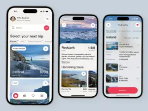 💎 🖌️ secret to staying productive: Travel Mobile App UI Design for Digital Planners