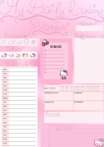 ✨ 🌿 secret to staying productive: My Daily Routine ~ Planner | Digital Design & Creative Assets