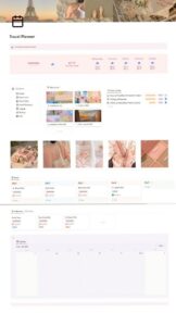 🌿 🤍 secret to staying productive: Aesthetic Travel Planner 374 | Digital Design & Creative Planning Assets