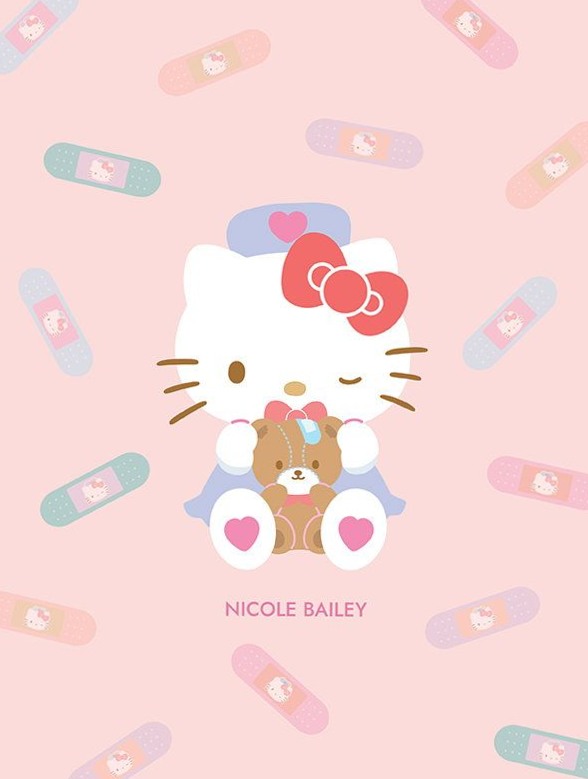 📁 📁 secret to staying productive: Hello Kitty Healing Covers | Digital Planner Assets
