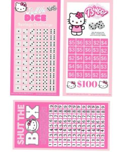 📊 🖇️ secret to staying productive: A6 Game Night Savings Challenge with Bingo & Hello Kitty Dream Life Manifestation