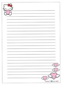 🥂 🌸 secret to staying productive: Hello Kitty Stationery Printables | Free F2B Design