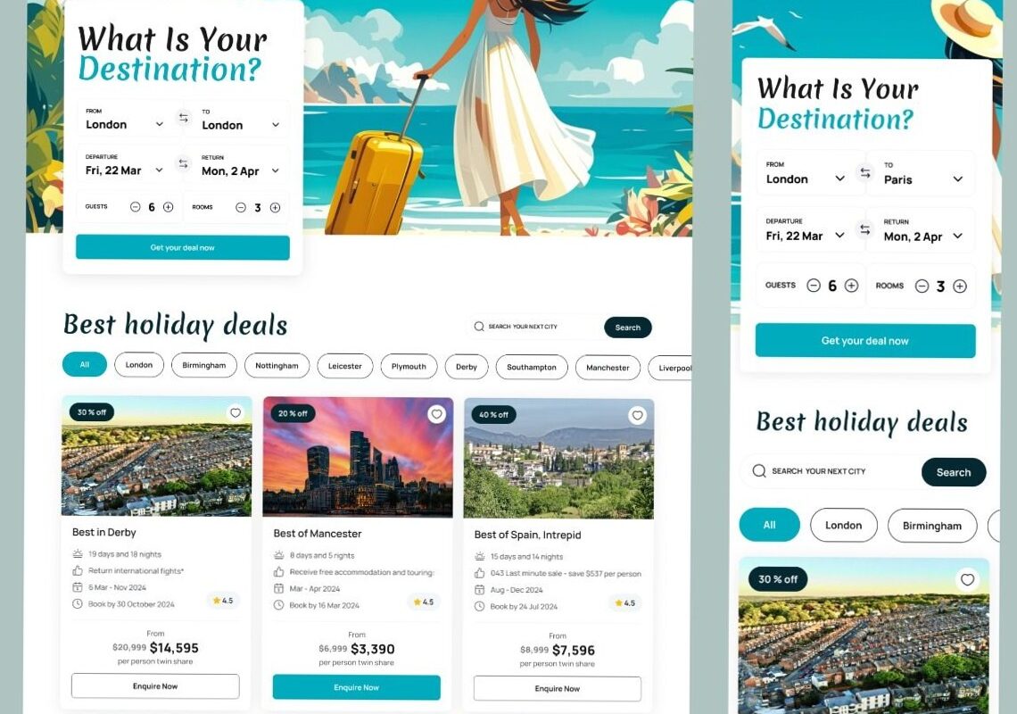 ☁️ 🤍 secret to staying productive: Travel Planning Website | Orbix Studio