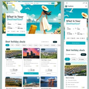 ☁️ 🤍 secret to staying productive: Travel Planning Website | Orbix Studio