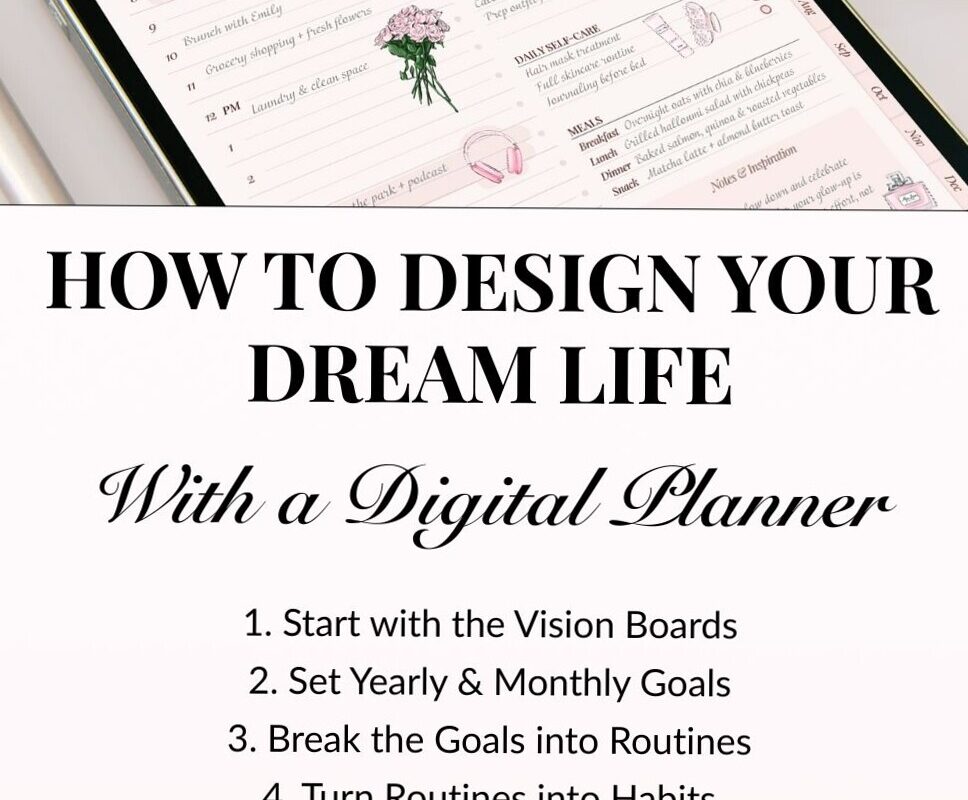 📅 📊 secret to staying productive: How I Design My Dream Life with a Digital Planner