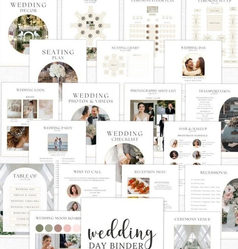 🥂 🍰 secret to staying productive: Ultimate Wedding Binder Template for Seamless Planning