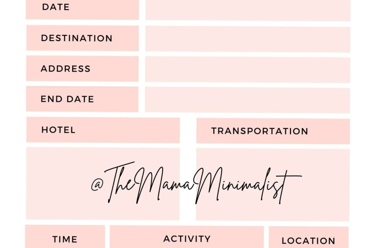 🌈 📍 secret to staying productive: Minimalist Vacation Planner for Busy Mamas Boss Babes