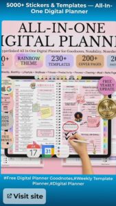 🎨 🎨 secret to staying productive: All-In-One Digital Planner: 5000+ Stickers & Templates