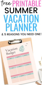 📝 📁 secret to staying productive: 5 Reasons You Need This FREE Summer Vacation Planner To Stay Organized