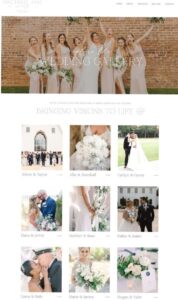 🤍 🤍 Showit Gallery Design for Wedding Planners | Surely Jane | dream life manifestation