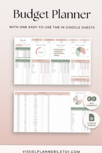 💍 💍 Simple Budget Spreadsheet – Easy Google Sheets Template | only tool for life admin