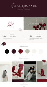 📍 📍 stay inspired all year long: Charte graphique & branding pour Wedding Planner