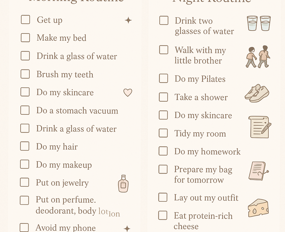🎨 🪄 stay inspired all year long: Morning & Night Routine Planner Templates