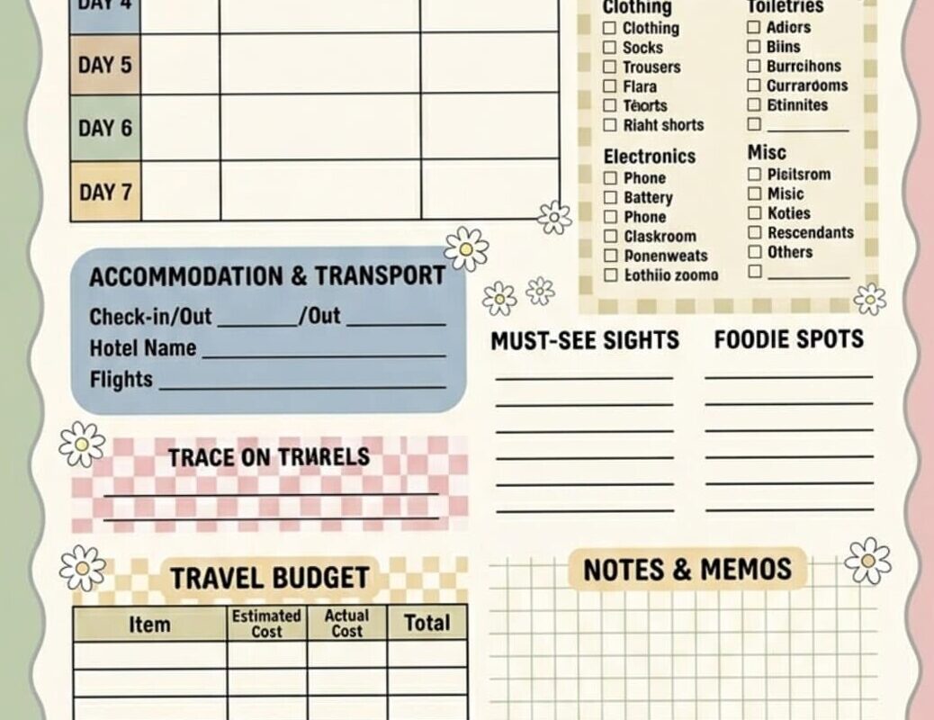 📅 📅 stay inspired all year long: Wanderlust Planner Templates for Dreaming Designers