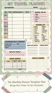 📅 📅 stay inspired all year long: Wanderlust Planner Templates for Dreaming Designers