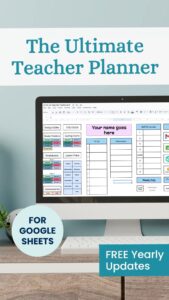 📊 📝 stay inspired all year long: The Ultimate Digital Teacher Planner with Weekly & Monthly Editable Calendars