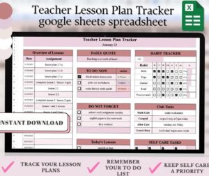📍 🖌️ stay inspired all year long: Comprehensive Teacher & Homeschool Planner Excel Template for Organized Education