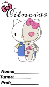 🎀 🎀 stay inspired all year long: Capa de Ciências Hello Kitty para Planner Criativo