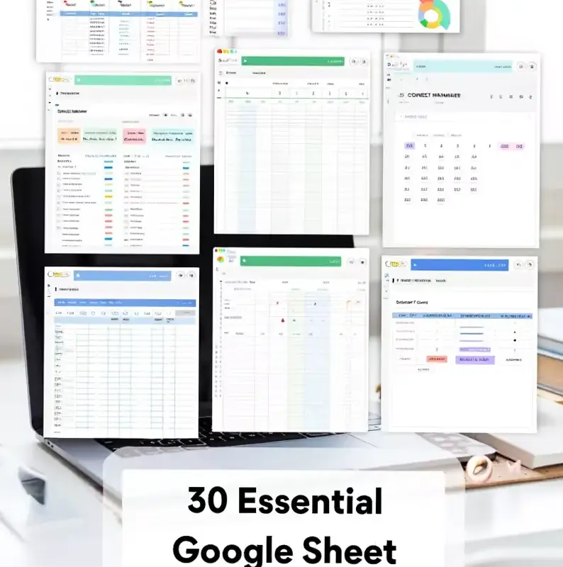 🤍 ☁️ stay inspired all year long: Efficiency-Boosting Google Sheet Templates for Designers