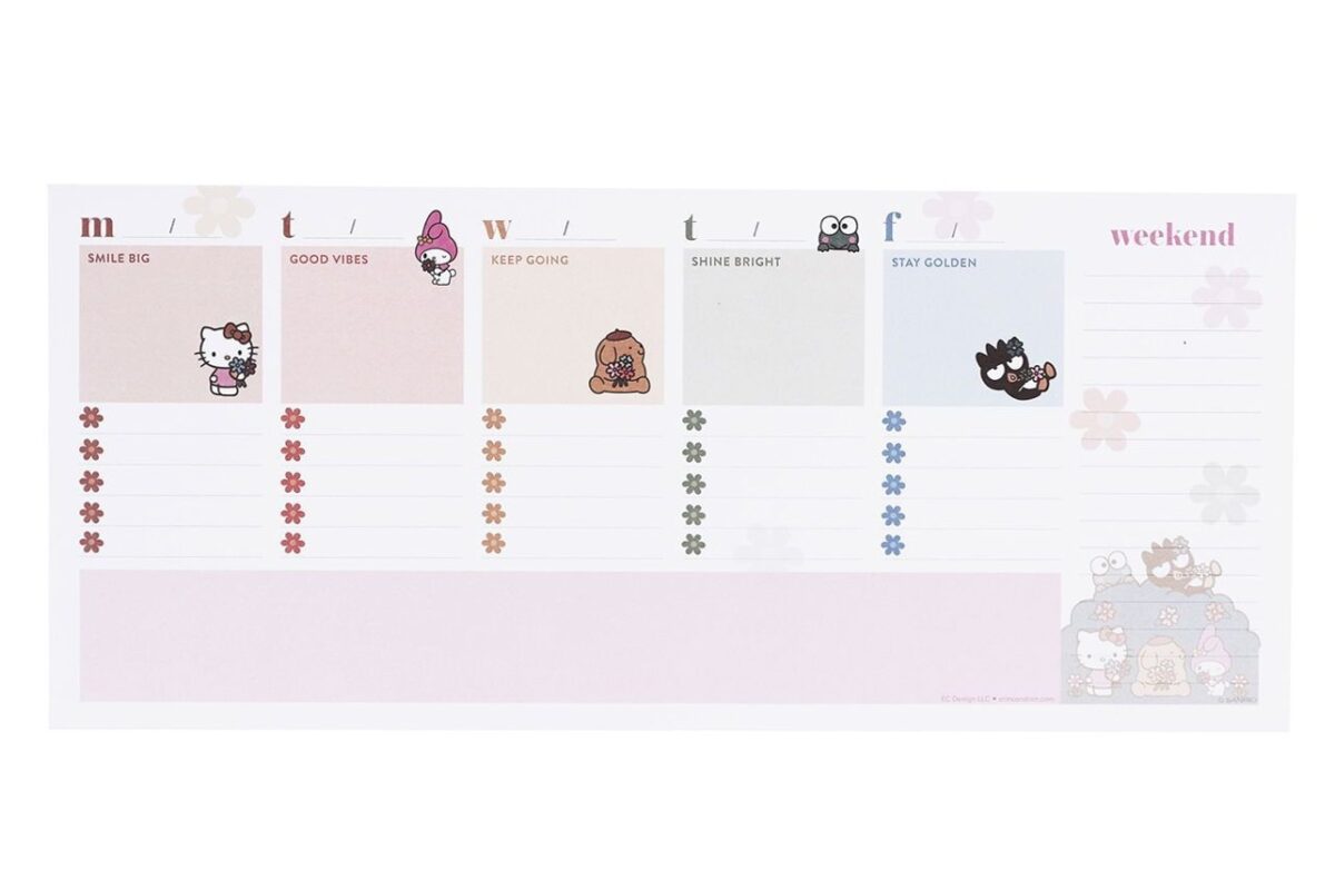 📝 📅 stay inspired all year long: Adorable Hello Kitty Deskpad for Creative Planners & Digital Designers