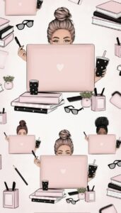 📌 🖇️ stay inspired all year long: Boss Girl on Laptop Clipart Bundle | 20 Digital Design Assets