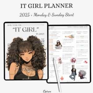 🍰 🍰 stay inspired all year long: 2025 IT GIRL Digital Planner | Self-Care & Fitness Essentials