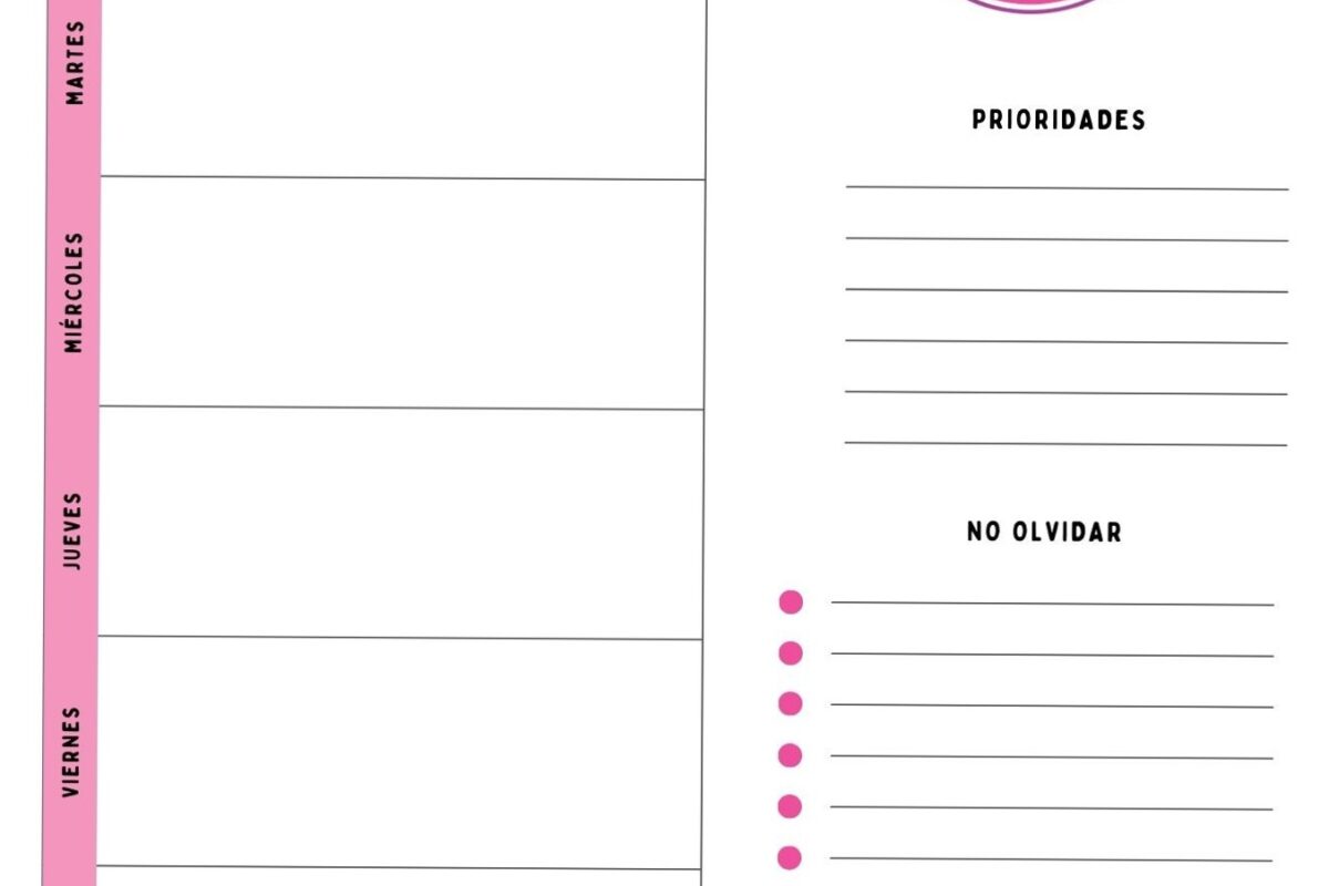 📌 📅 stay inspired all year long: Planificadores Semanales PDF Gratis para Imprimir