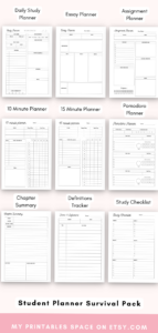 🎀 🌿 stay inspired all year long: Weekly Planner Organization for Student Success