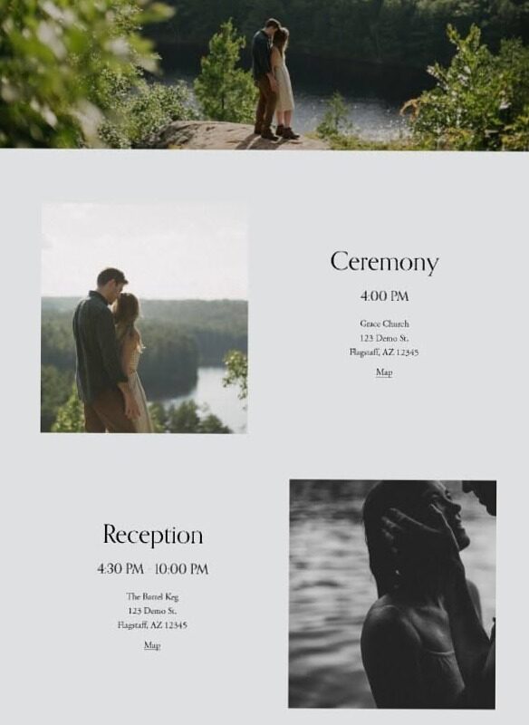 ✨ 🕯️ stay inspired all year long: 20+ Hochzeitswebseiten-Vorlagen 2025