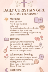 🍰 👰 stay inspired all year long: Christian Girl Daily Planner Routine Design