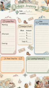 🎀 🤍 Stay Inspired All Year Long: Vacation Memory Log Planner Template | romanticize your routine