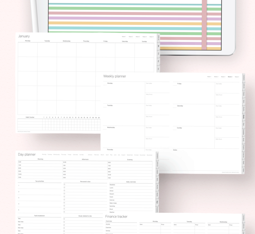 📍 🌈 stay inspired all year long: Emma Studies: Free Printables for Creative Planners & Design Projects