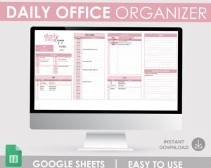 🤍 🕯️ stay inspired all year long: Office Organizer Planner — Daily To-Do Etsy Design