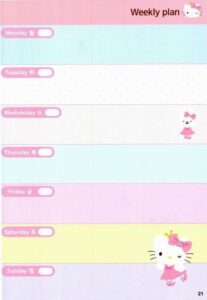 헬로키티 스티커 다이어리북 + 놀이판 문제천 — 📁 🖇️ stay inspired all year long