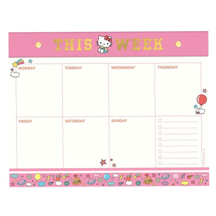 🕯️ ✨ Studio Oh Hello Kitty Weekly Planner Desk Pad | dream life manifestation