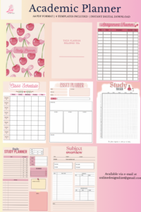 Study Planner Design | Creative Digital Planner Assets — 💎 📍 dream life manifestation