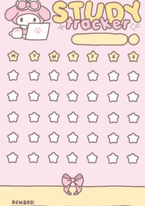 💌 🍰 Study Tracker (Inspo: @simplymisha) | essential planning guide