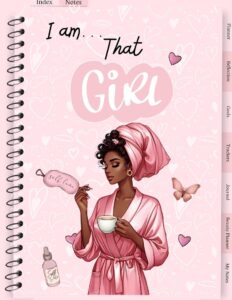 Stunning Girls Planner PNGs — Pink Robe Digital Design — 📌 🖇️ romanticize your routine