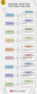 Summer 2024 Kids’ Vacation Planner Timetable — 🌸 🍰 stay inspired all year long