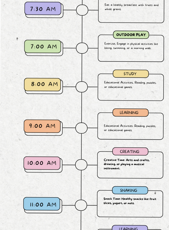 Summer 2024 Kids’ Vacation Planner Timetable — 🌸 🍰 stay inspired all year long